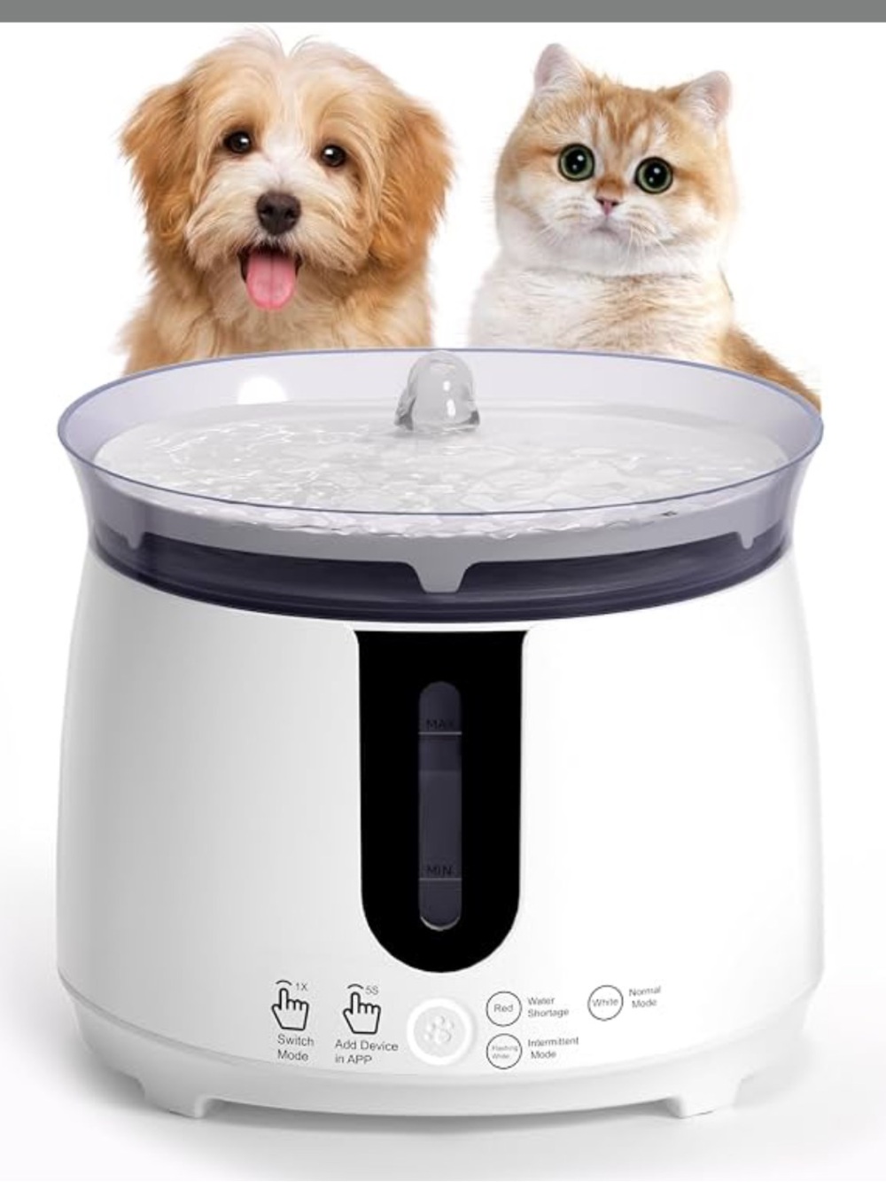 Ultra Quiet 68oz Pet Water Fountain